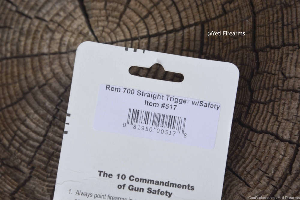 Timney Remington 700 Straight Trigger W/ Safety # 517 -img-1