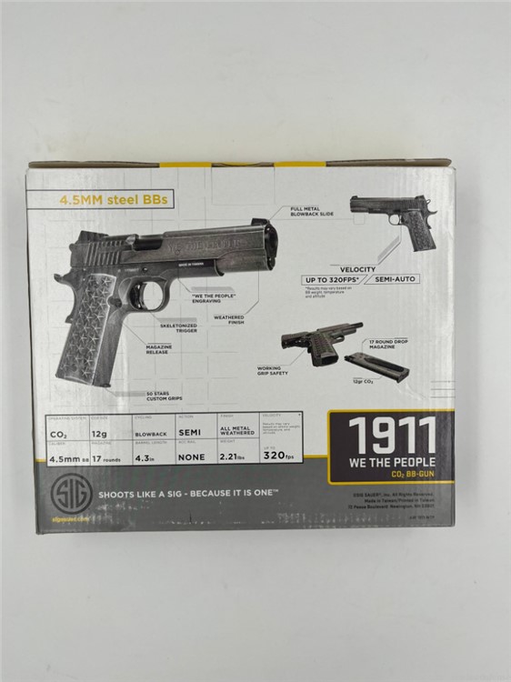 Sig Sauer 1911 "We The People" Blowback c02 BB -img-1