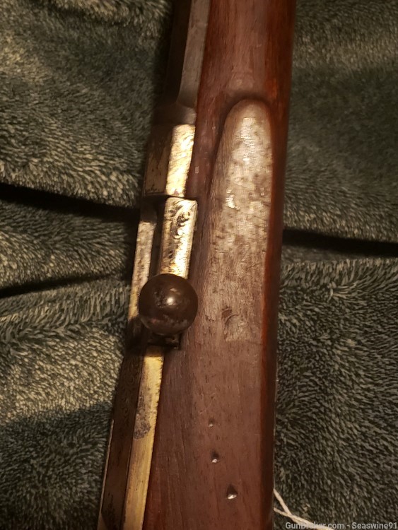 Antique schuetzen style rifle fancy engraved 71 Mauser action set trigger-img-3