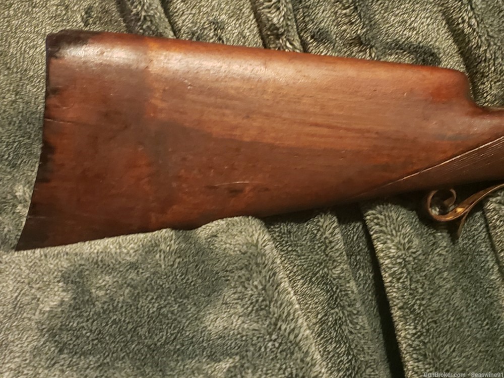 Antique schuetzen style rifle fancy engraved 71 Mauser action set trigger-img-7