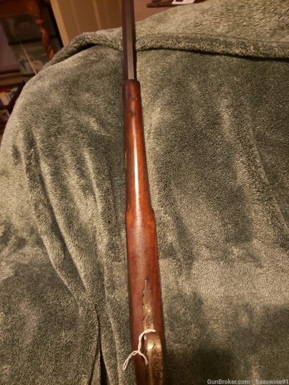 Antique schuetzen style rifle fancy engraved 71 Mauser action set trigger-img-19