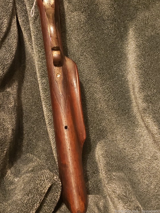 Antique schuetzen style rifle fancy engraved 71 Mauser action set trigger-img-14