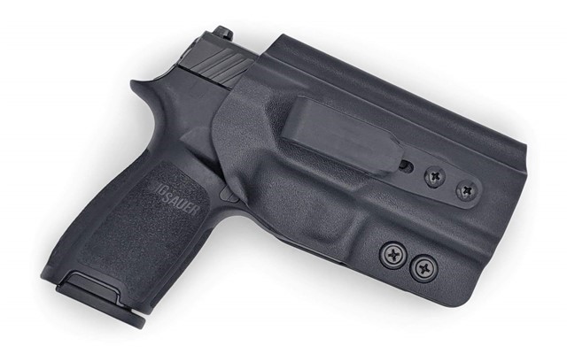 Sig Sauer P320 Compact/Carry Tuckable IWB KYDEX Holster Black / Ambidextrou-img-0