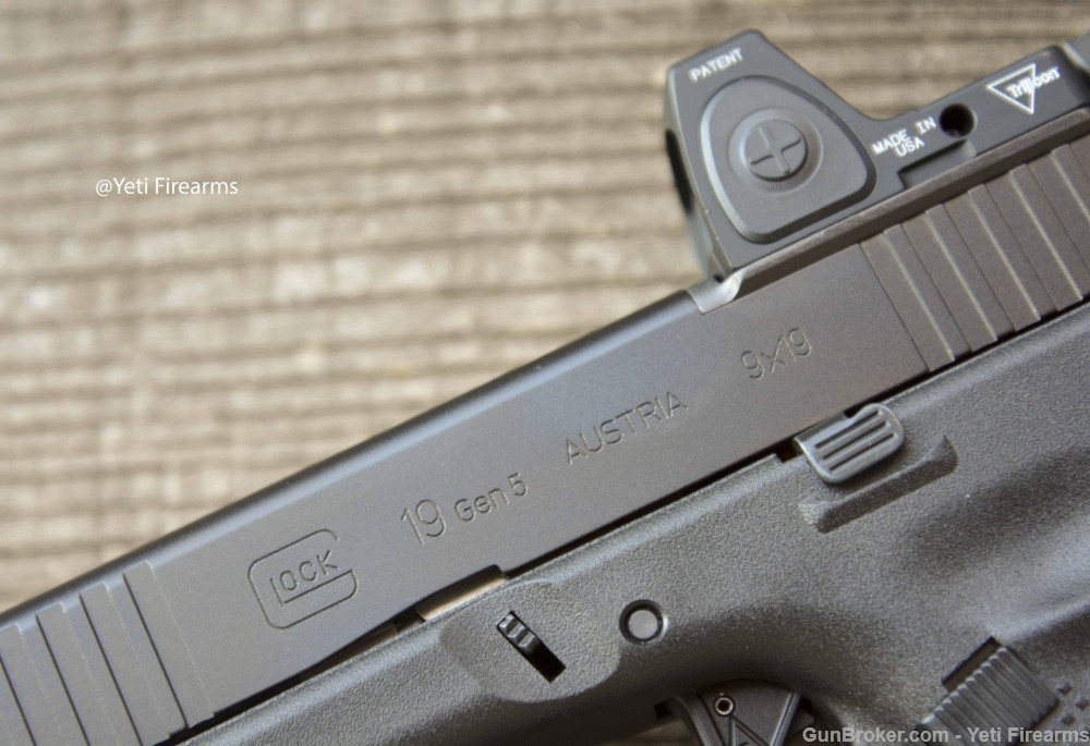 Glock 19 Gen 5 MOS 9mm W/ CHPWS V4 RM06 Agency TLR-7A Flex G19 G5 3.25 RMR-img-6
