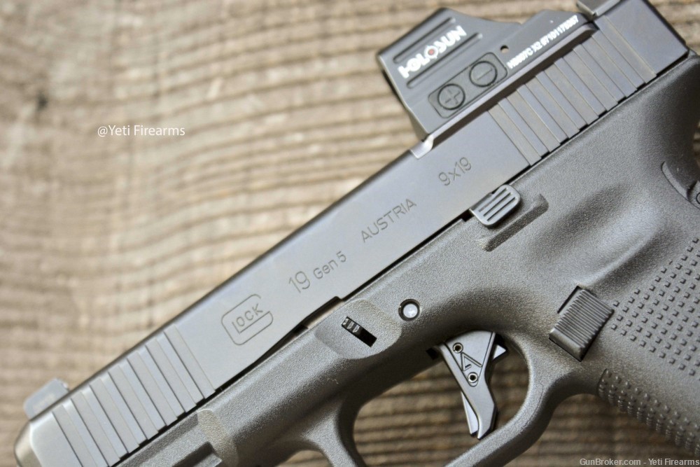 Glock 19 Gen 5 MOS 9mm W/ Holosun 507c X2 Red CHPWS V4 Agency Arms G19 G5-img-9