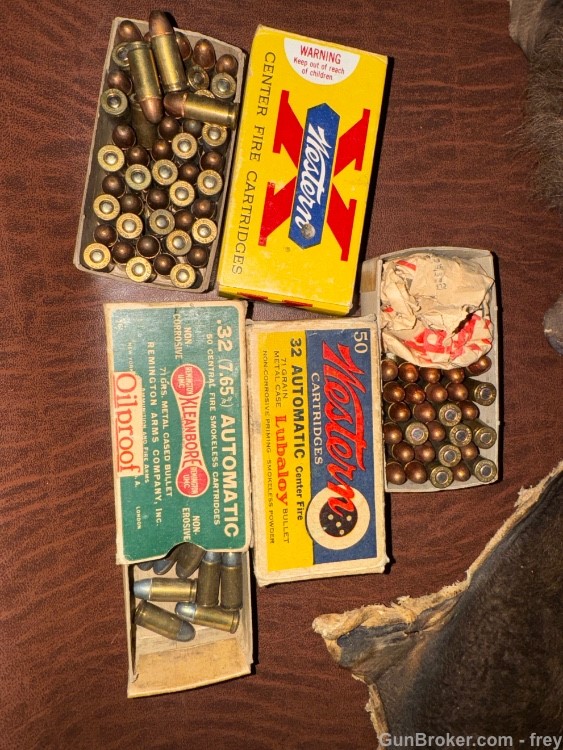 32ACP Auto Ammo 90+Rnds in Early Western=2 /Remington1 Boxes all Very Good -img-0