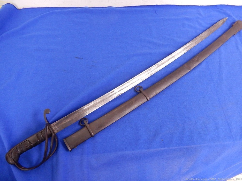 US Civil War English Made Sword with Scabbard-img-0