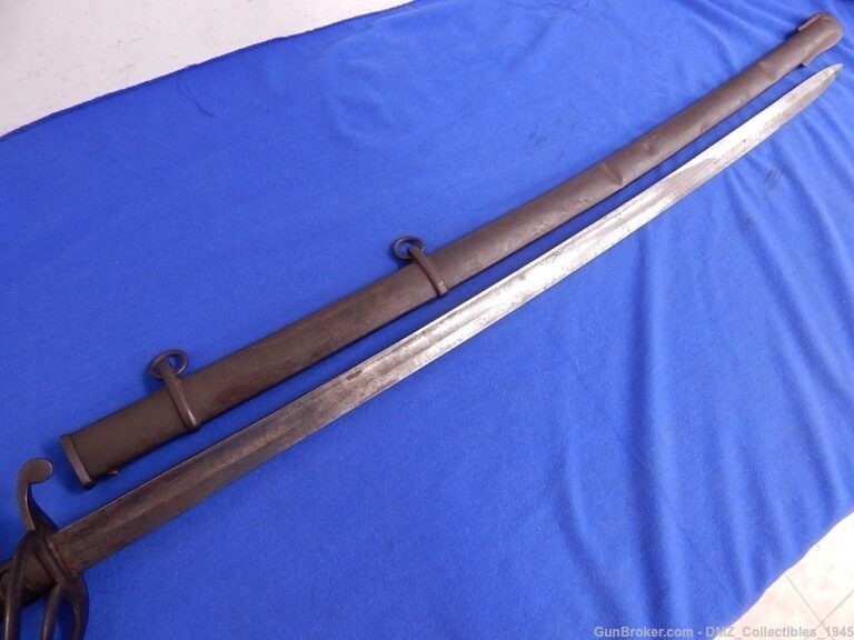 US Civil War English Made Sword with Scabbard-img-2