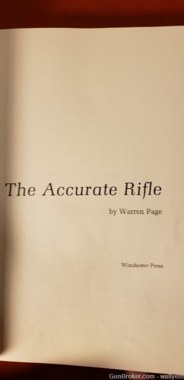 The Accurate Rifle Manual Book Winchester Press 1973 Hardback -img-1