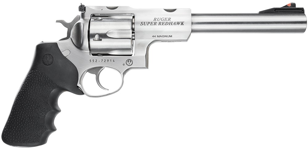 RUGER SUPER REDHAWK, 44 Mag, 7.7, 6-Rd, Stainless steel, Red ramp front sig-img-1