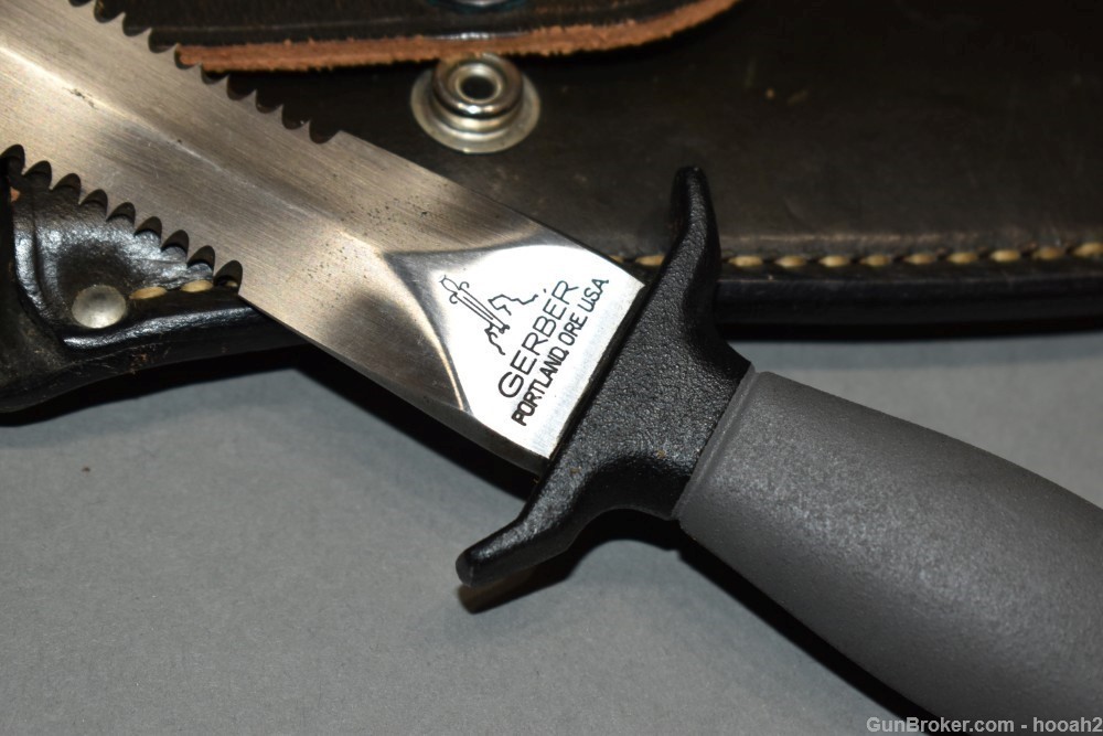 Gerber MKII MK-II Fixed Blade Knife Wasp W Sheath 1976-img-6