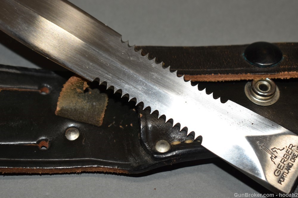 Gerber MKII MK-II Fixed Blade Knife Wasp W Sheath 1976-img-5