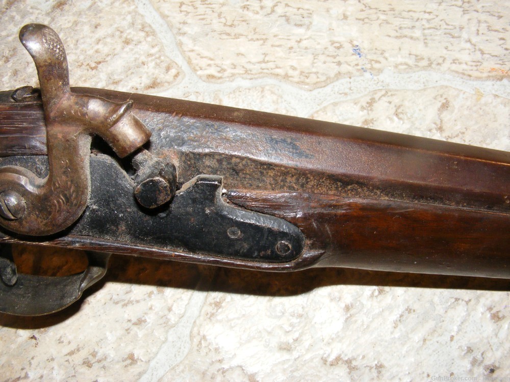 Antique Black Powder Percussion Half Stock Shotgun Musket 12 ga. -img-10