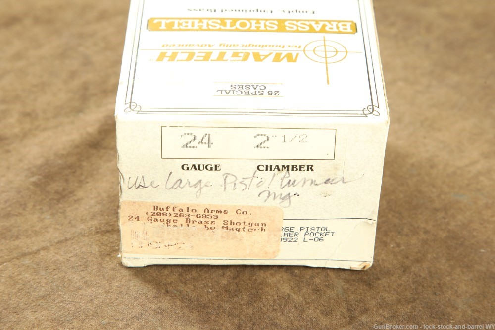 28X Magtech 2 1/2 Special 24 Gauge Brass Shotgun Shells Ammo Reloading Brass at