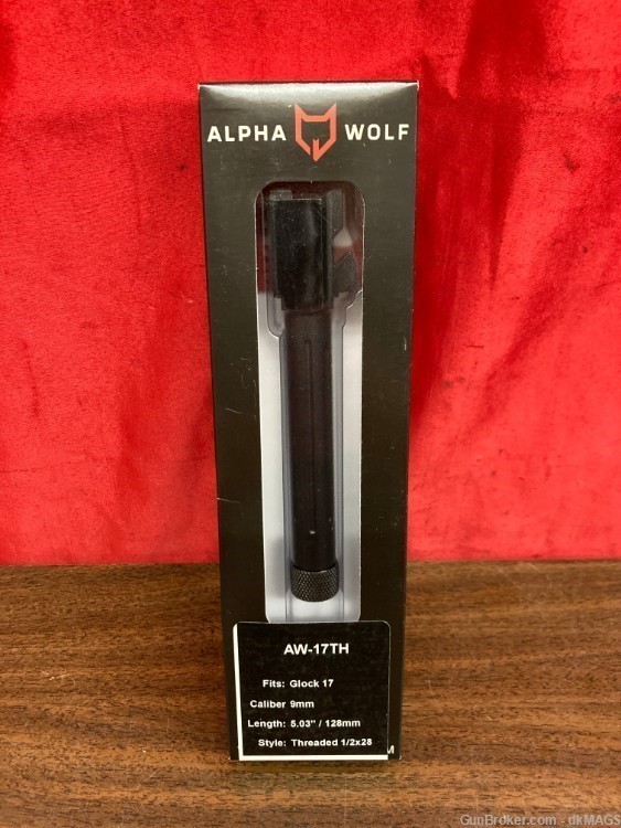 Alpha Wolf Glock G-17 Threaded 1/2x28 5.03" Fluted Barrel Blem-img-0