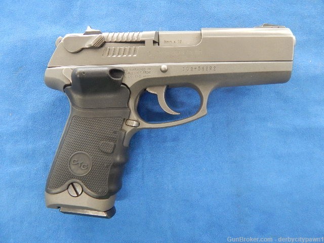 1999 RUGER P94DC 9MM PISTOL STAINLESS WITH CRIMSON TRACE LASER GRIPS-img-1