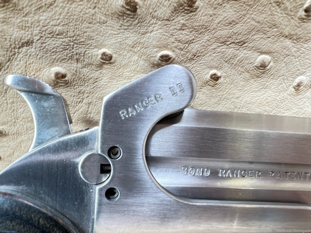 Bond Arms, Ranger II, Derringer, 410 or 45LC, 4.25" Barrel, Wood Grips-img-9
