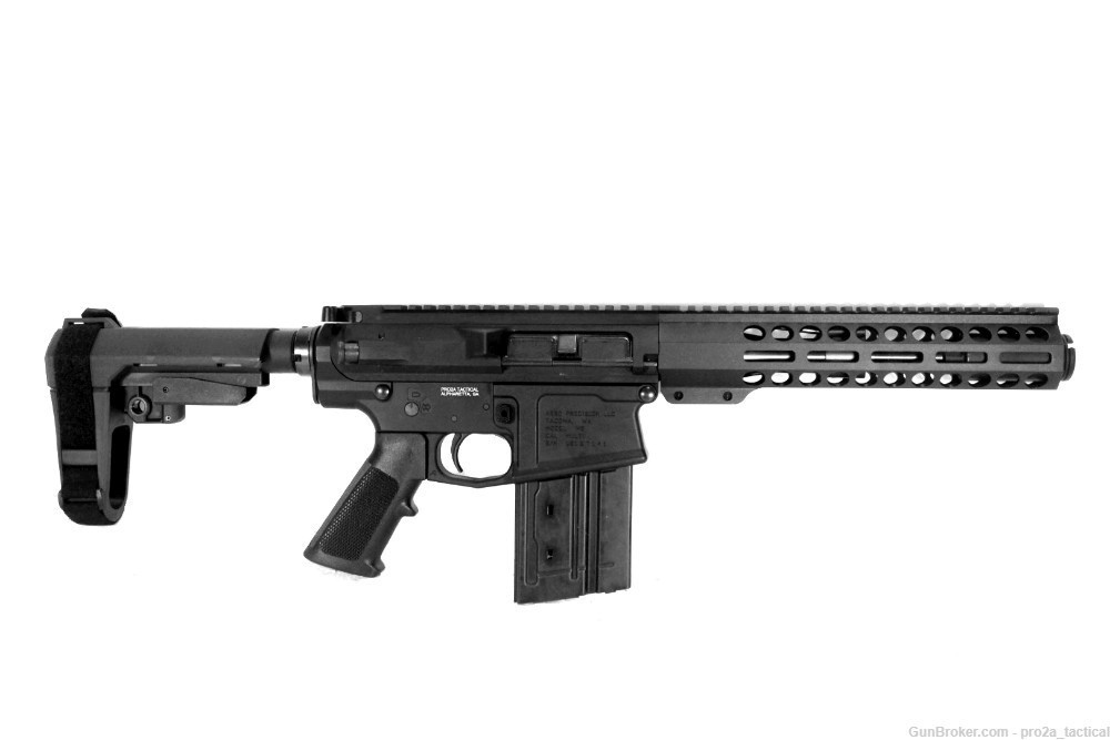 PRO2A TACTICAL PATRIOT 7.75 inch 8.6 Blackout Melonite AR-10 PISTOL W/CAN-img-0