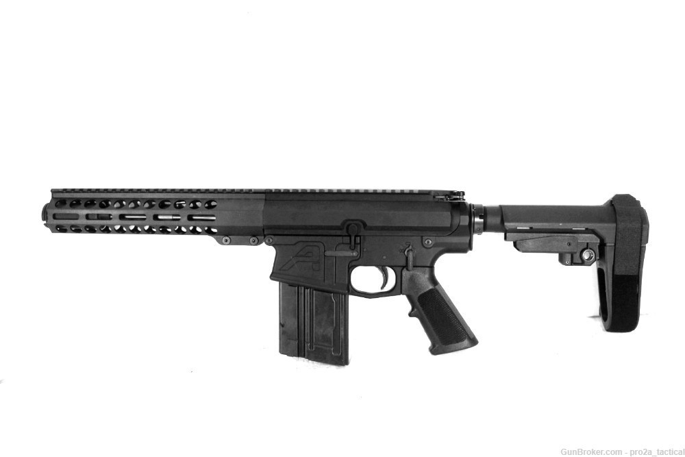 PRO2A TACTICAL PATRIOT 7.75 inch 8.6 Blackout Melonite AR-10 PISTOL W/CAN-img-1