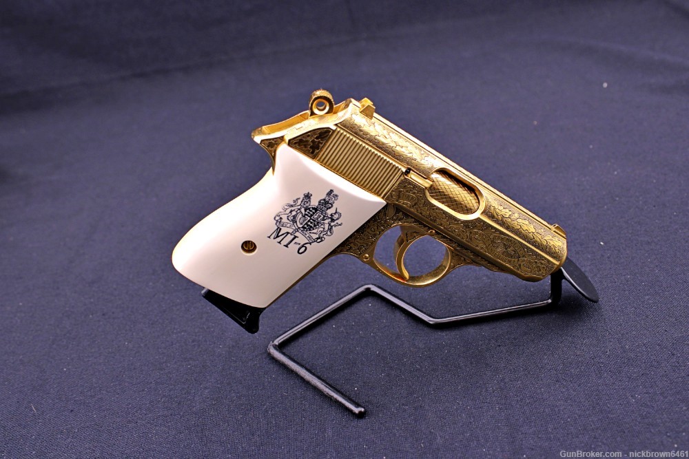 WALTHER PPK JAMES BOND MI-6 GOLD PLATED COLLECTORS EDITION 1 OF 500-img-7