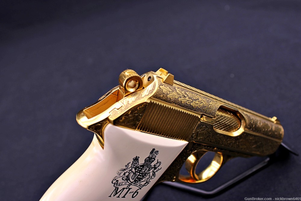 WALTHER PPK JAMES BOND MI-6 GOLD PLATED COLLECTORS EDITION 1 OF 500-img-15