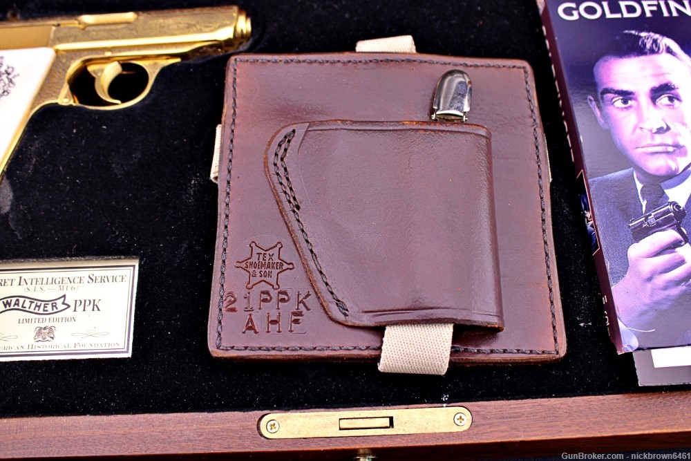 WALTHER PPK JAMES BOND MI-6 GOLD PLATED COLLECTORS EDITION 1 OF 500-img-5