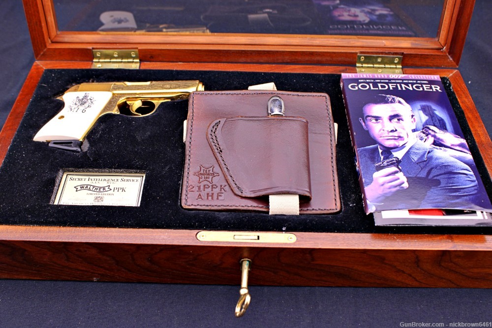 WALTHER PPK JAMES BOND MI-6 GOLD PLATED COLLECTORS EDITION 1 OF 500-img-2