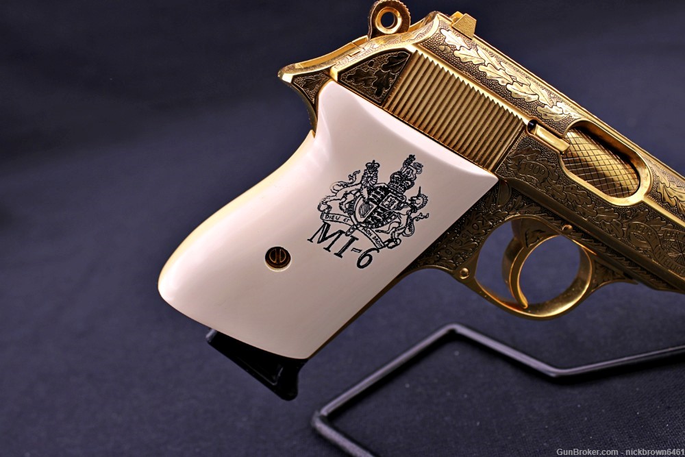 WALTHER PPK JAMES BOND MI-6 GOLD PLATED COLLECTORS EDITION 1 OF 500-img-8