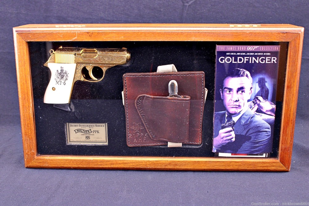 WALTHER PPK JAMES BOND MI-6 GOLD PLATED COLLECTORS EDITION 1 OF 500-img-1