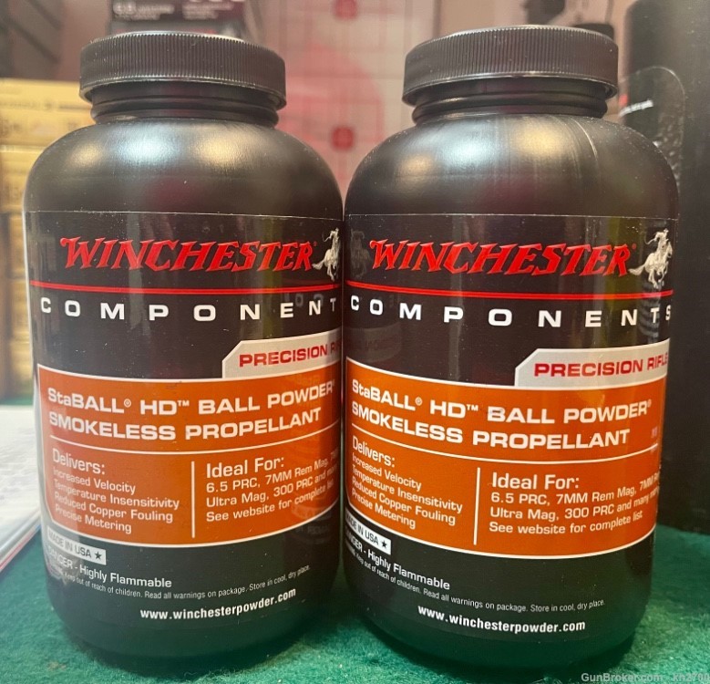 2 lbs of Winchester StaBALL HD Ball Powder Precision Rifle 7mm PRC-img-0