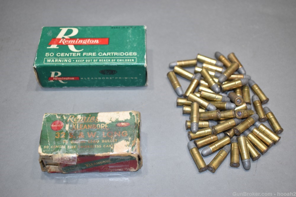 2 Boxes 118 Rds Vintage 32 Smith Wesson Long S&W L Ammunition -img-0