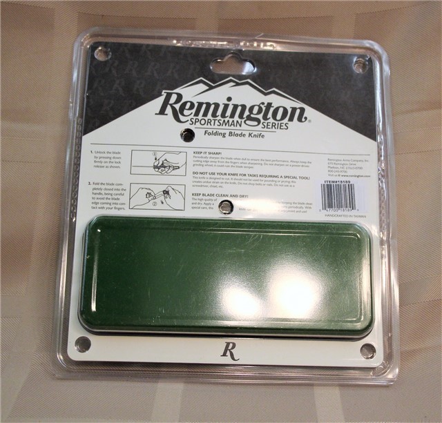 Remington Collectible Pocket Knife w/ Tin Case NIB-img-1