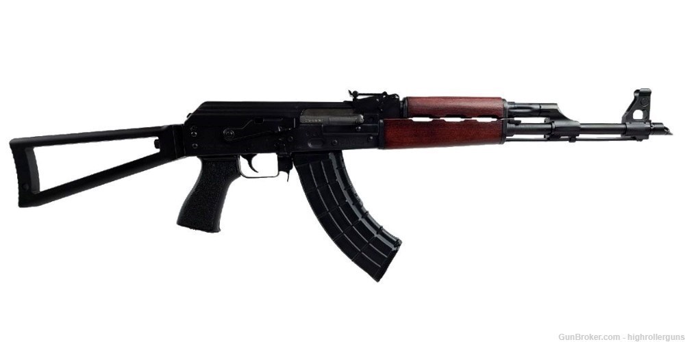 ZASTAVA ZPAP M70 TRIANGLE STOCK 7.62X39 AK-47 RIFLE, RED WOOD - ZR7762RT-img-0