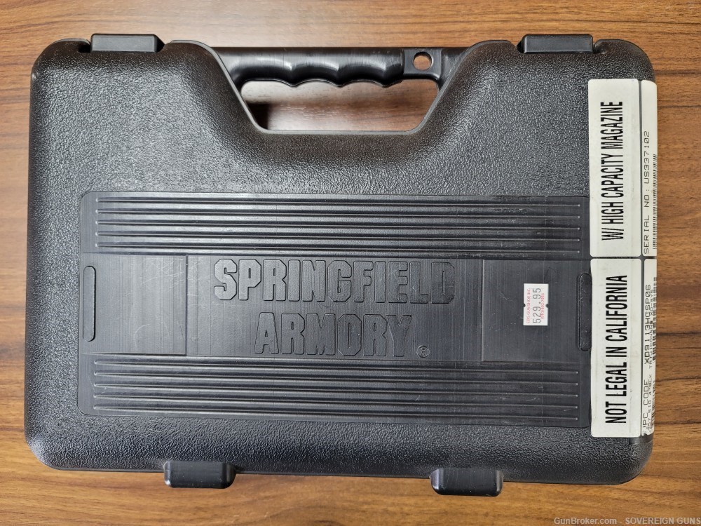 Springfield XD Hard Case with Holster kit and Manual -img-0