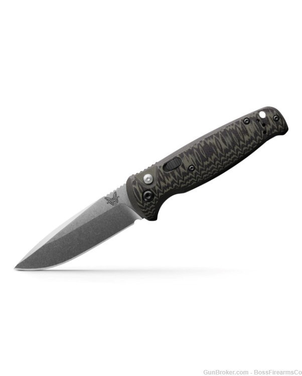 Benchmade CLA Auto Assisted Folding Knife G10 Green/Black 4300-1-img-0