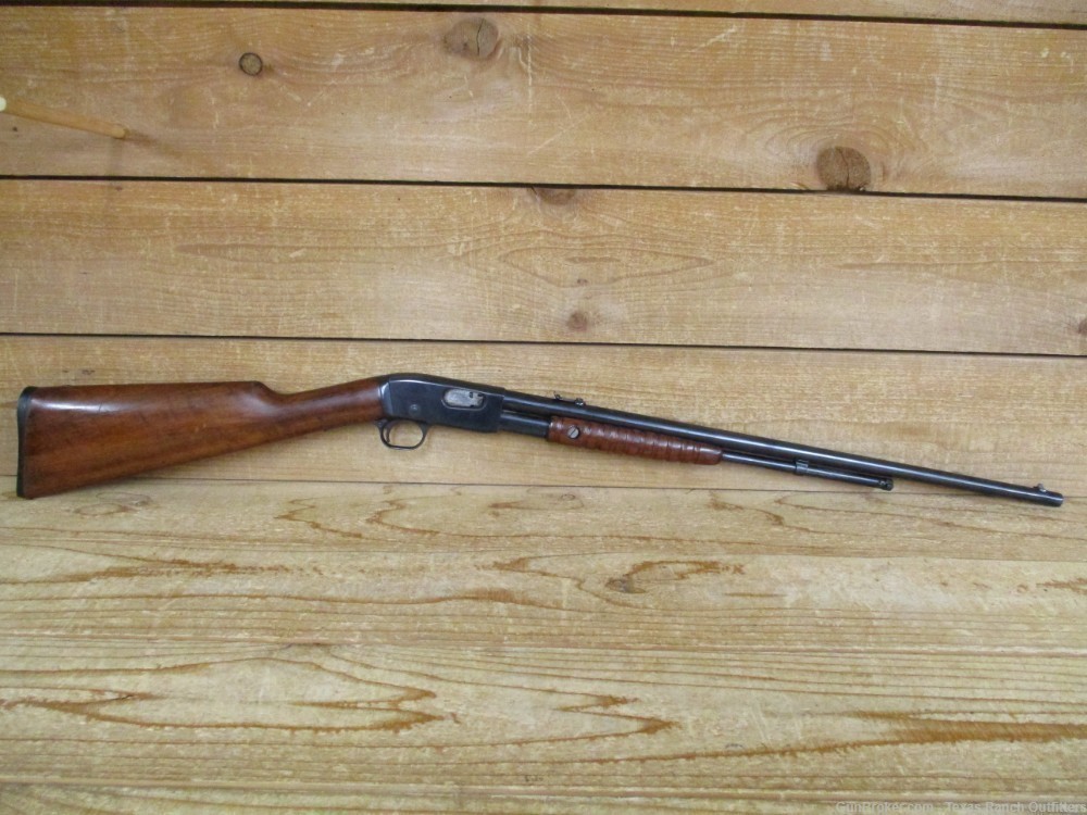 Remington model 12 pump action .22 S/L/LR takedown rifle MFG 1932 good cond-img-0