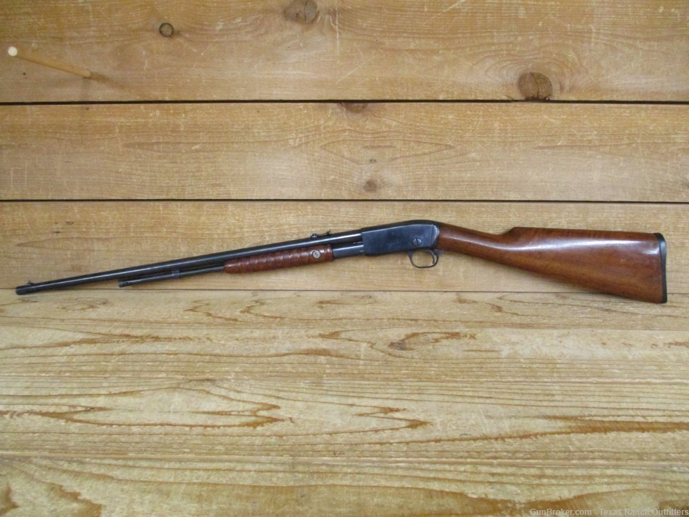 Remington model 12 pump action .22 S/L/LR takedown rifle MFG 1932 good cond-img-1