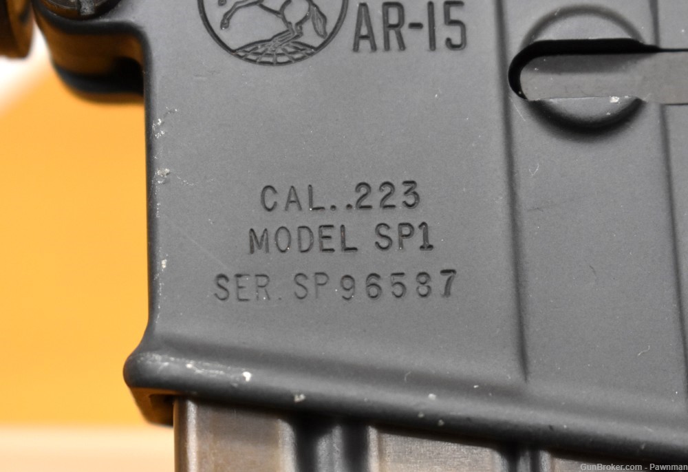 Pre-Ban Colt AR-15 Model SP1 in .223 made 1978 w/Colt scope-img-7