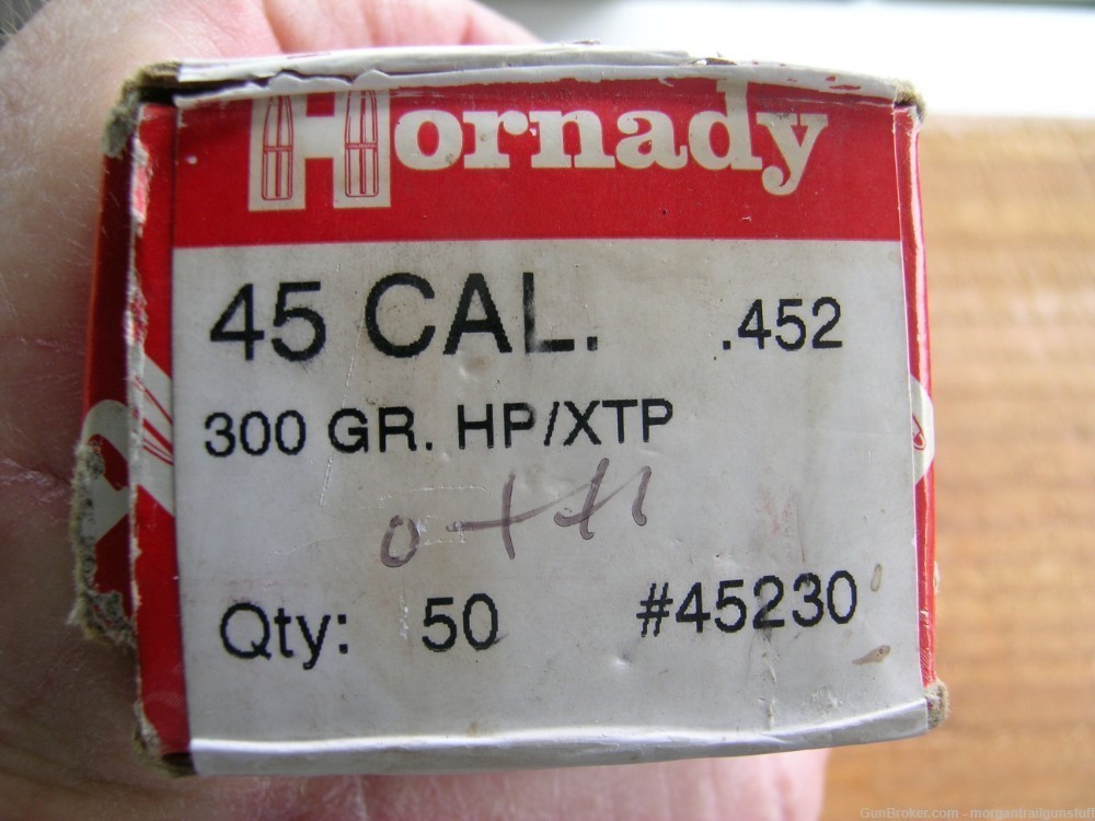 Hornady Bullets #45230  45 Cal .452 Cal 300 Gr XTP HP BX/50-img-1