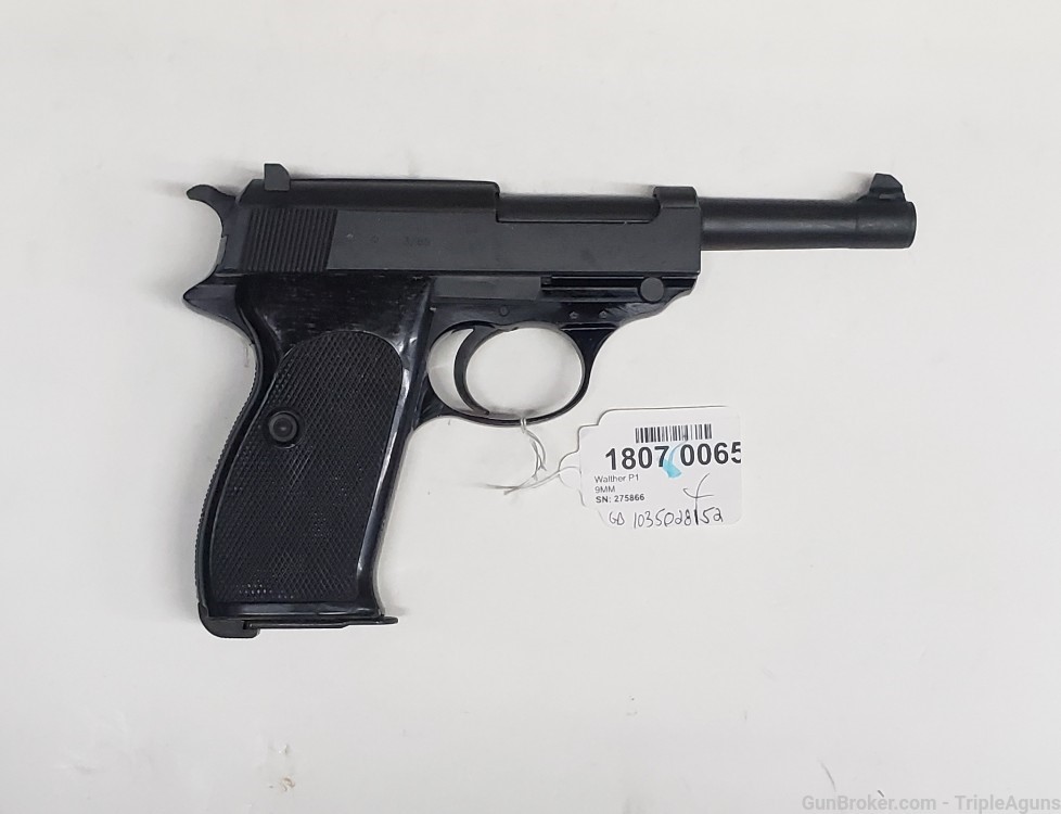 Walther P1 Matching 9mm Luger 3/65 CA Legal Imported C&R Used-img-2