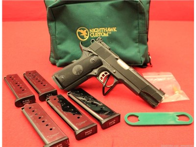 Nighthawk Talon .45 ACP semi-auto pistol with 5" match grade barrel.