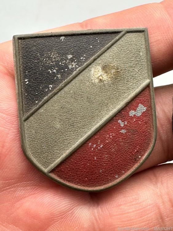 WW2 German DAK Pith Helmet Shield Insignia Badge-img-4