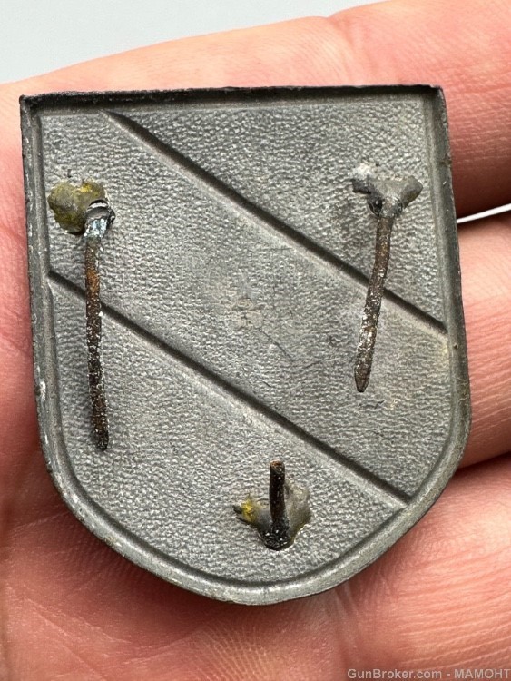 WW2 German DAK Pith Helmet Shield Insignia Badge-img-6