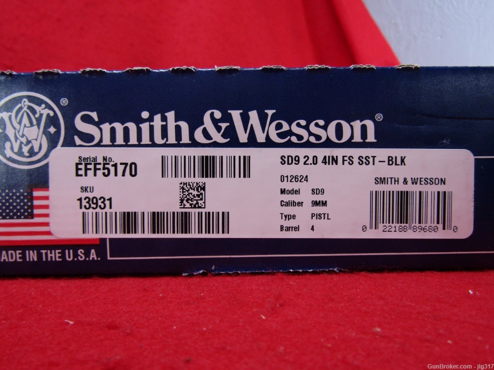 All New Smith & Wesson SD9 2.0 9mm Semi Auto Pistol New in Box 13931-img-12