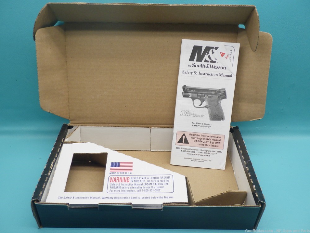Smith & Wesson M&P9 Shield 9mm 3.1"bbl W/Factory Box, 3 Mags-img-19