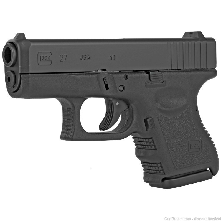 Glock UI2750201 G27 Subcompact 40 S&W Double 3.42" 9+1 Black Polymer Grip -img-0