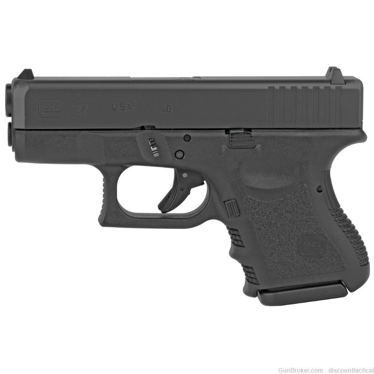 Glock UI2750201 G27 Subcompact 40 S&W Double 3.42" 9+1 Black Polymer Grip -img-2