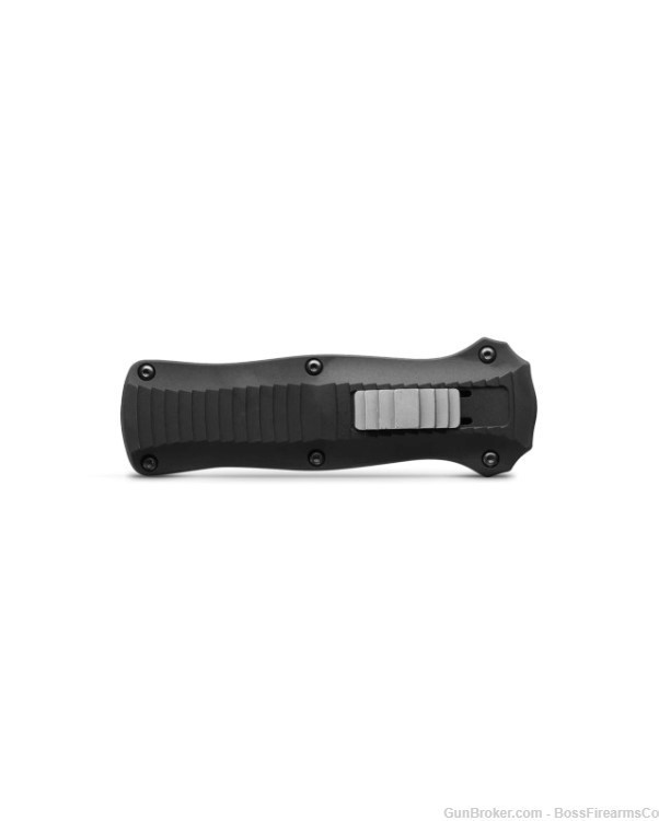 Benchmade Mini Infidel | Black Aluminum | OTF Tactical Knife 3350BK-img-1