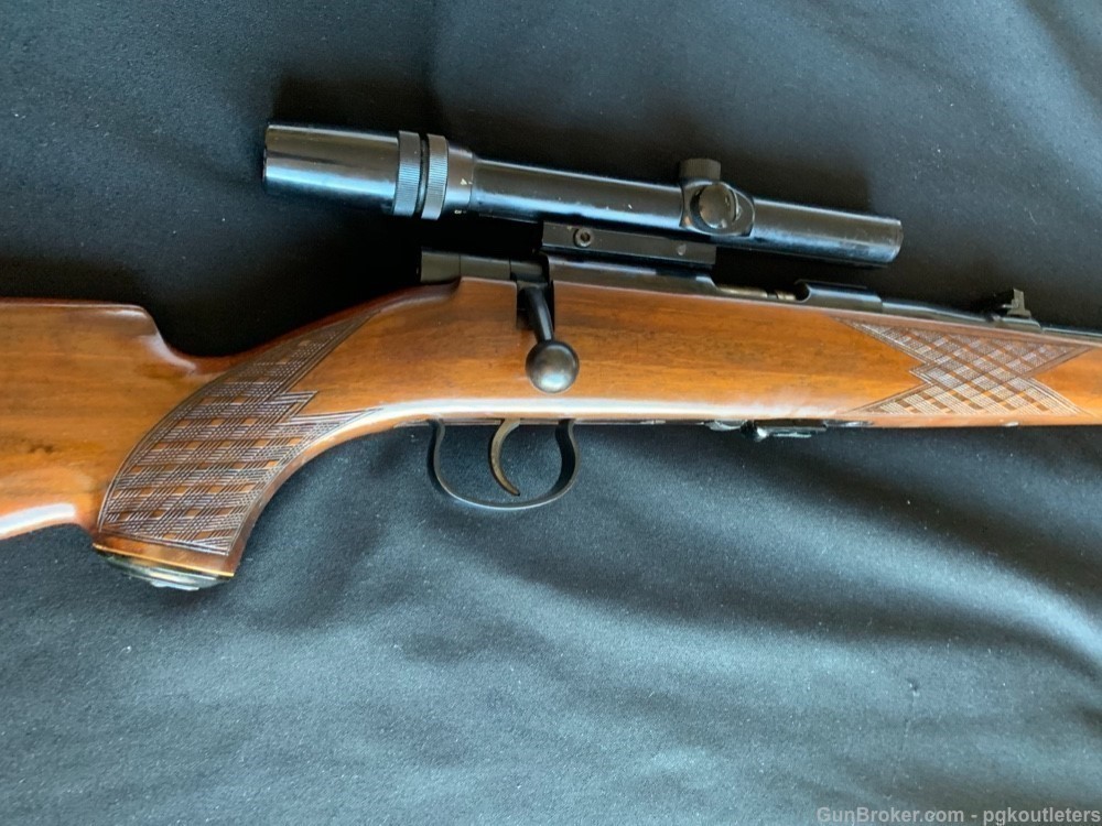 RARE - 1962 Anschutz Model 1423 Mannlicher Bolt Action Rifle .22LR  19"-img-2