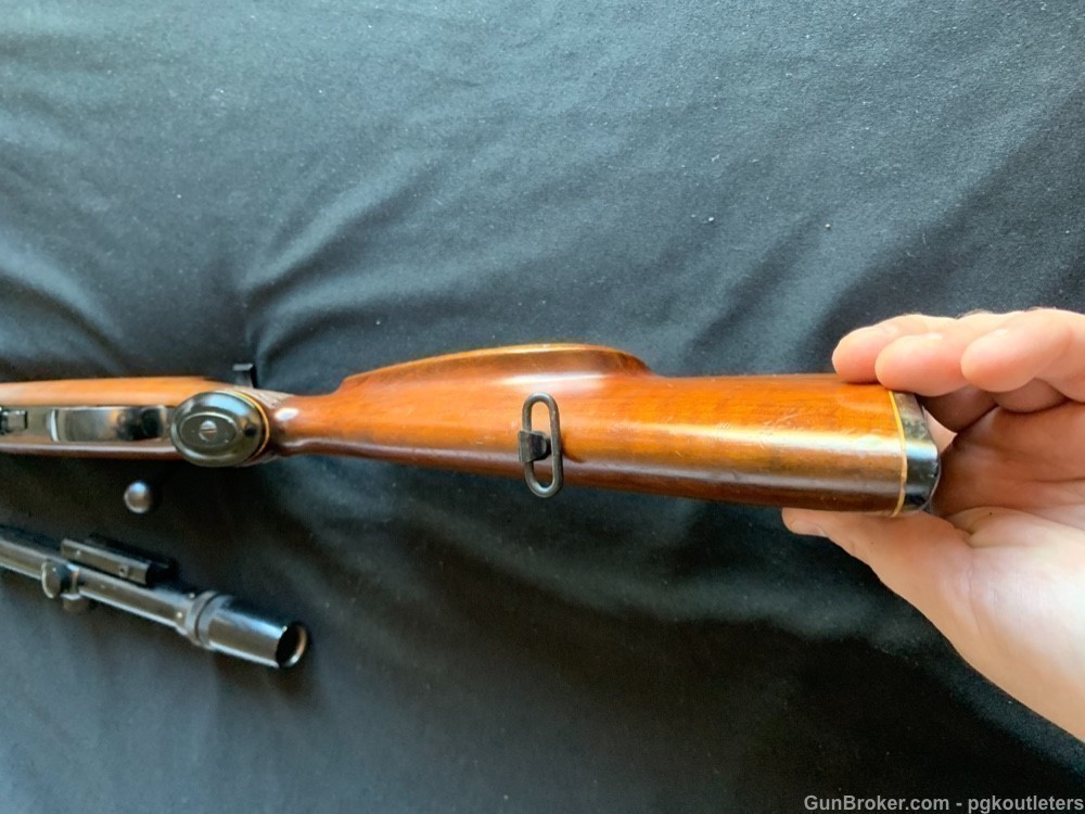RARE - 1962 Anschutz Model 1423 Mannlicher Bolt Action Rifle .22LR  19"-img-7